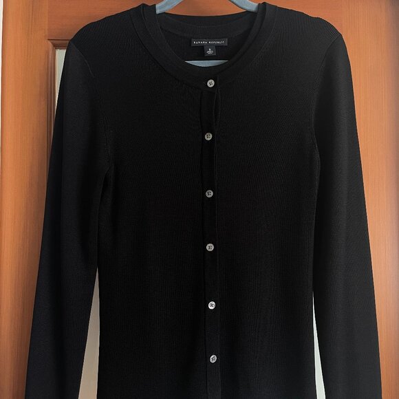 BANANA REPUBLIC BLACK SWEATER SET - Picture 1 of 3